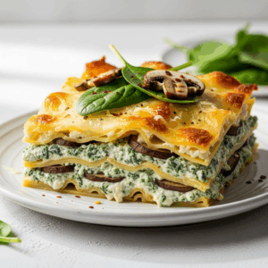 Delightful Creamy Spinach & Mushroom Lasagna Made Easy