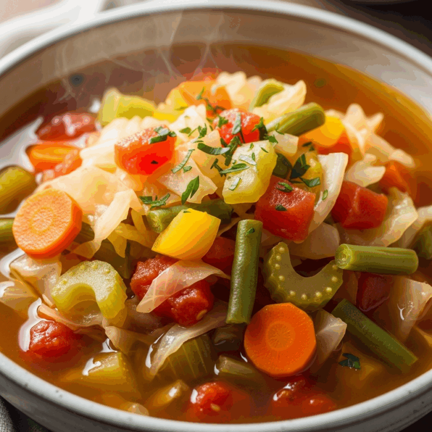 Hearty Cabbage & Veggie Soup: Supercharge Your Body Daily with Joy
