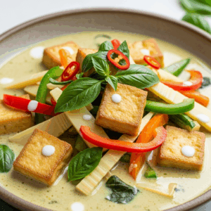 Savor Thai Green Curry with Tofu: A Vibrant Vegan Delight