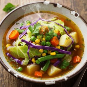 Hearty Cabbage & Veggie Soup: Supercharge Your Body Daily with Joy