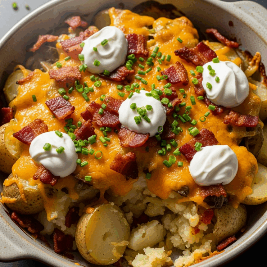 Select 5-Star Ultimate Loaded Baked Potato Casserole: Comfort in Every Bite 5-Star Ultimate Loaded Baked Potato Casserole: Comfort in Every Bite