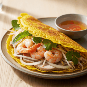 Crispy Vietnamese Banh Xeo: A Savory Pancake Delight