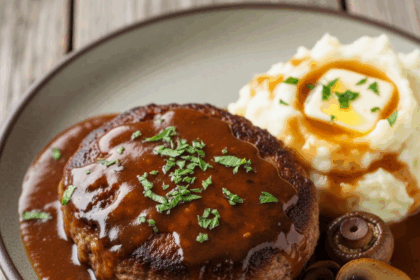Savor Salisbury Steak with Rich, Homemade Mushroom Gravy
