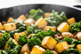 Nourish & Sizzle: Sweet Potato and Kale Skillet Delight