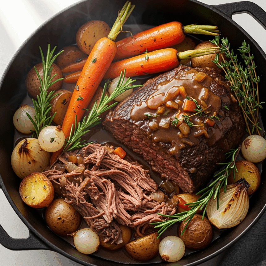 Hearty Classic Beef Pot Roast with Garden-Fresh Veggies