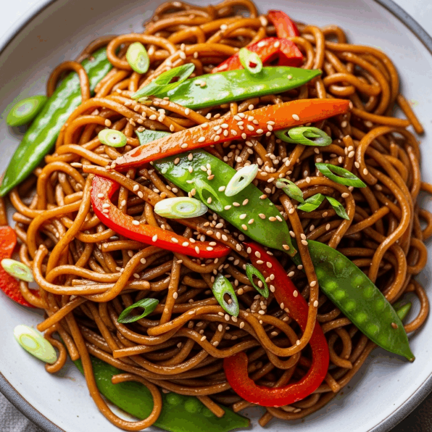 Savory Soy Sauce Pan-Fried Noodles: A Flavorful Delight