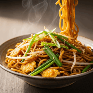 Savory Soy Sauce Pan-Fried Noodles: A Flavorful Delight
