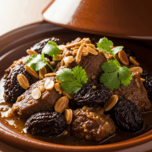 Savor the Flavors: Beef Tagine with Prunes and Almonds