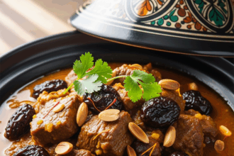 Savor the Flavors: Beef Tagine with Prunes and Almonds