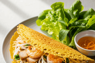 Crispy Vietnamese Banh Xeo: A Savory Pancake Delight