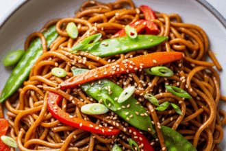 Savory Soy Sauce Pan-Fried Noodles: A Flavorful Delight