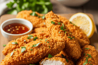 Crispy Oven-Fried Chicken Tenders: Crunchy & Healthy Delight