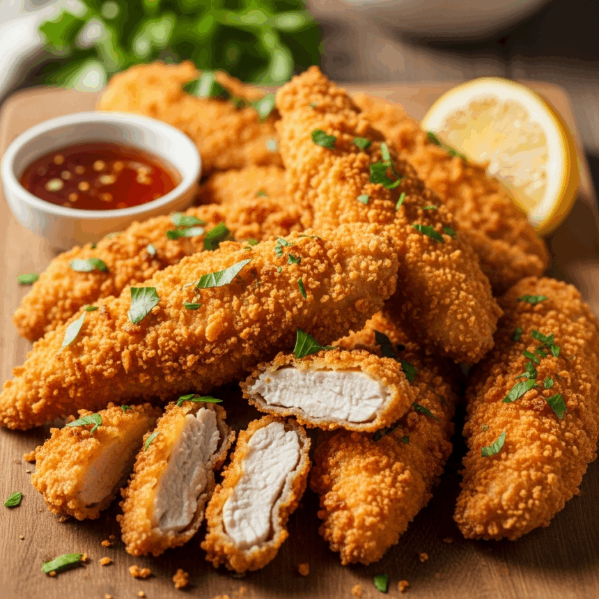 Crispy Oven-Fried Chicken Tenders: Crunchy & Healthy Delight