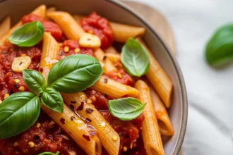 Fiery Penne Arrabbiata: A Spicy Tomato Pasta Delight
