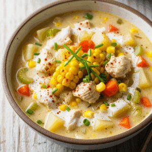 Velvety Creamy Chicken and Corn Chowder Recipe to Savor 