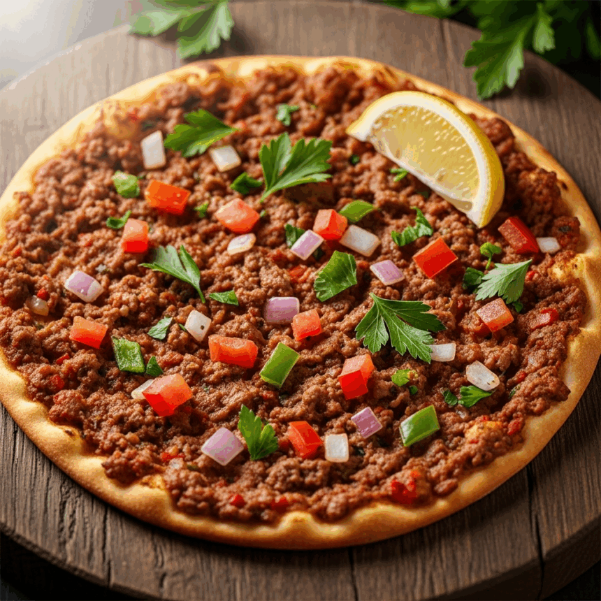 Lahmacun Unveiled: Spiced Ground Beef Flatbread Delight