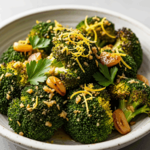 Zesty Roasted Broccoli: Garlic & Lemon Flavor Boost 