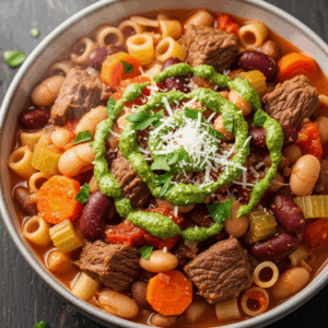 Hearty Pasta e Fagioli with Beef: A Comfort Food Classic