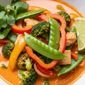 Vegan Thai Red Curry with Veggies 