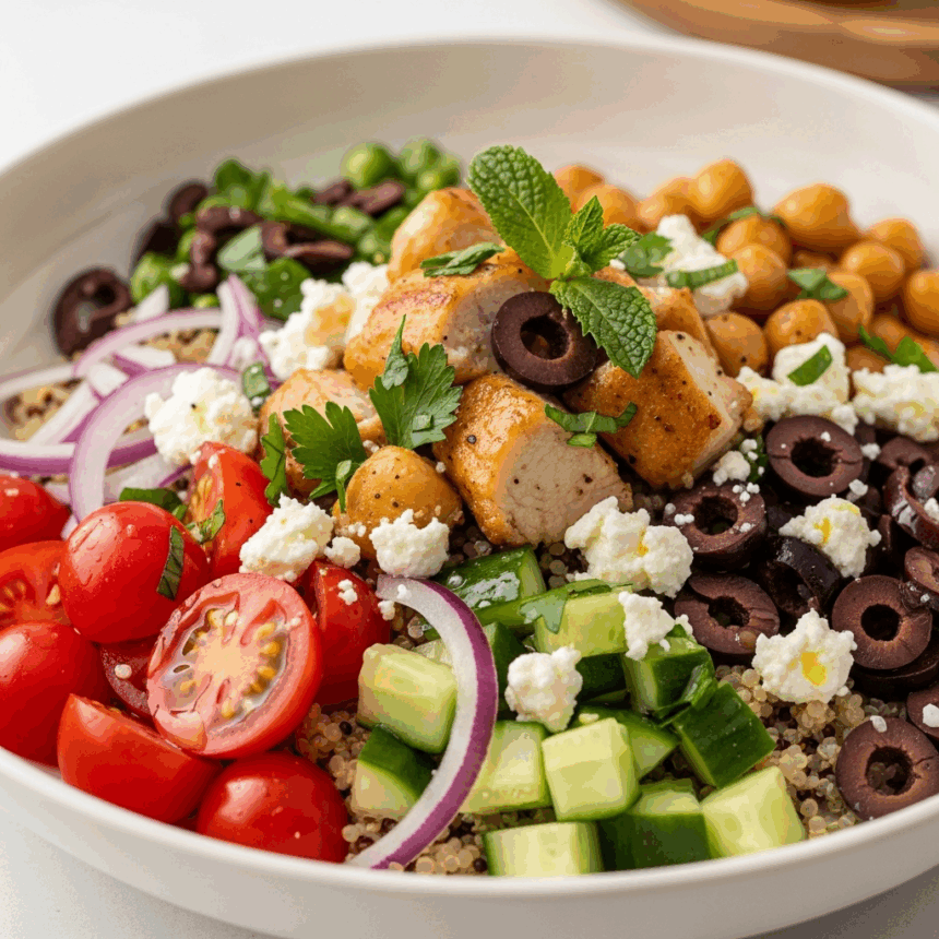 Brighten Your Plate: Wholesome Mediterranean Quinoa Bowl