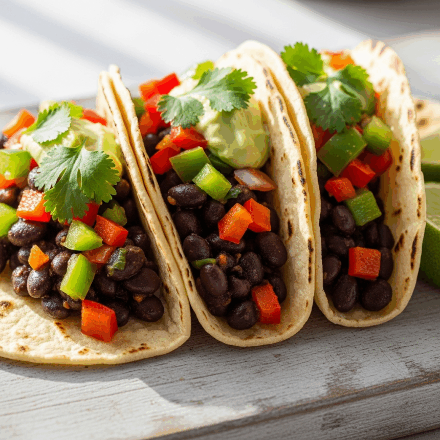 Quick & Tasty: Fifteen-Minute Black Bean Tacos Delight