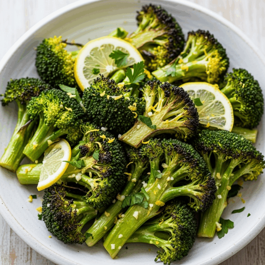 Zesty Roasted Broccoli: Garlic & Lemon Flavor Boost