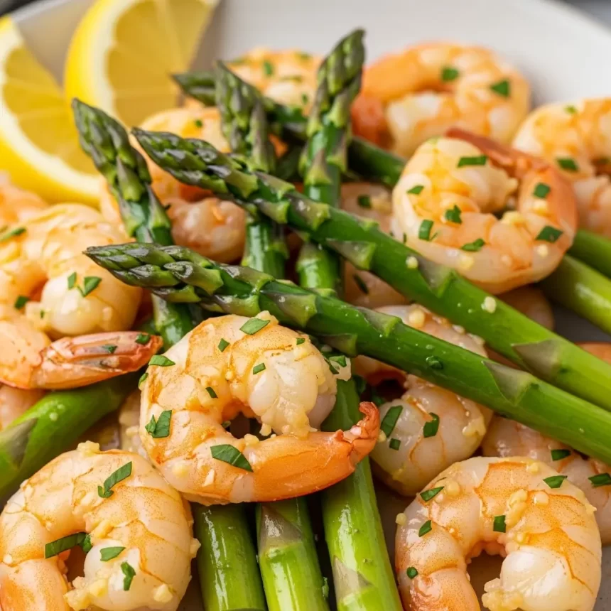 Zesty Lemon Garlic Shrimp and Asparagus: A Flavorful Duo