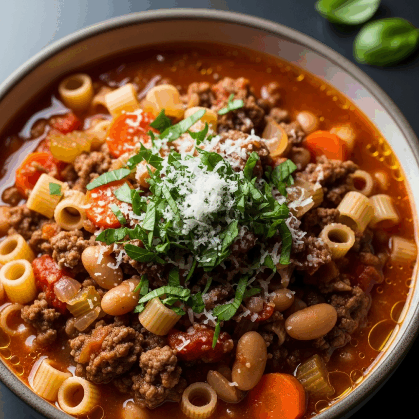 Hearty Pasta e Fagioli with Beef: A Comfort Food Classic