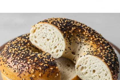 Crunchy Delight: Gluten-Free Bagels with Everything Seasoning