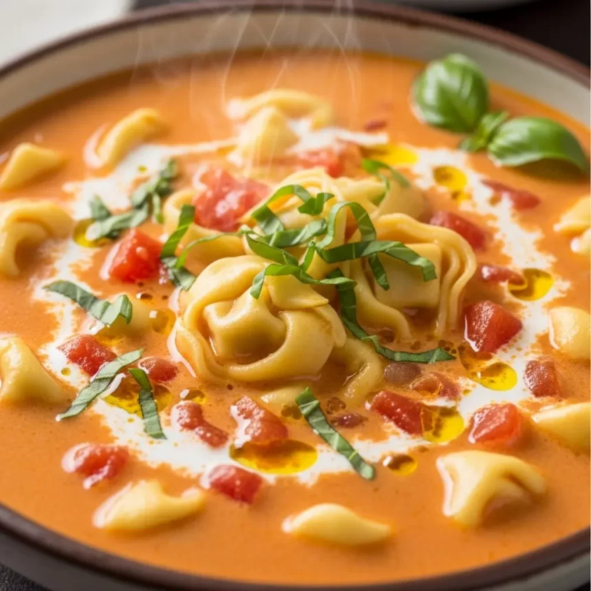 One-Pot Creamy Tomato Tortellini Soup: Cozy & Delicious