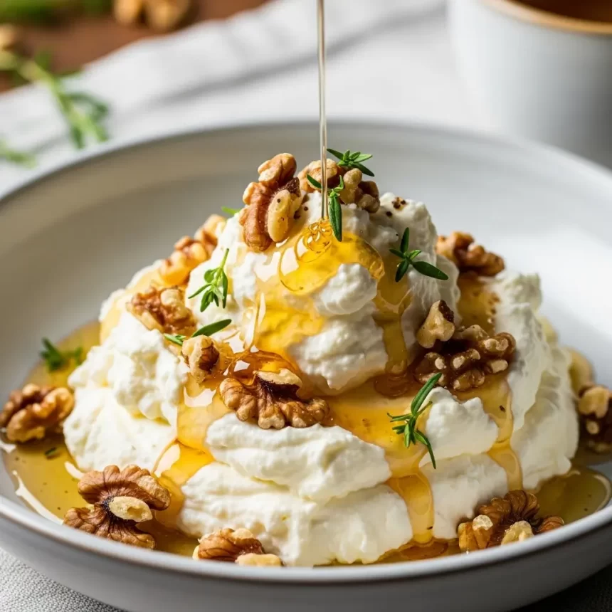 Whipped Feta with Honey & Walnuts: A Sweet Savory Delight