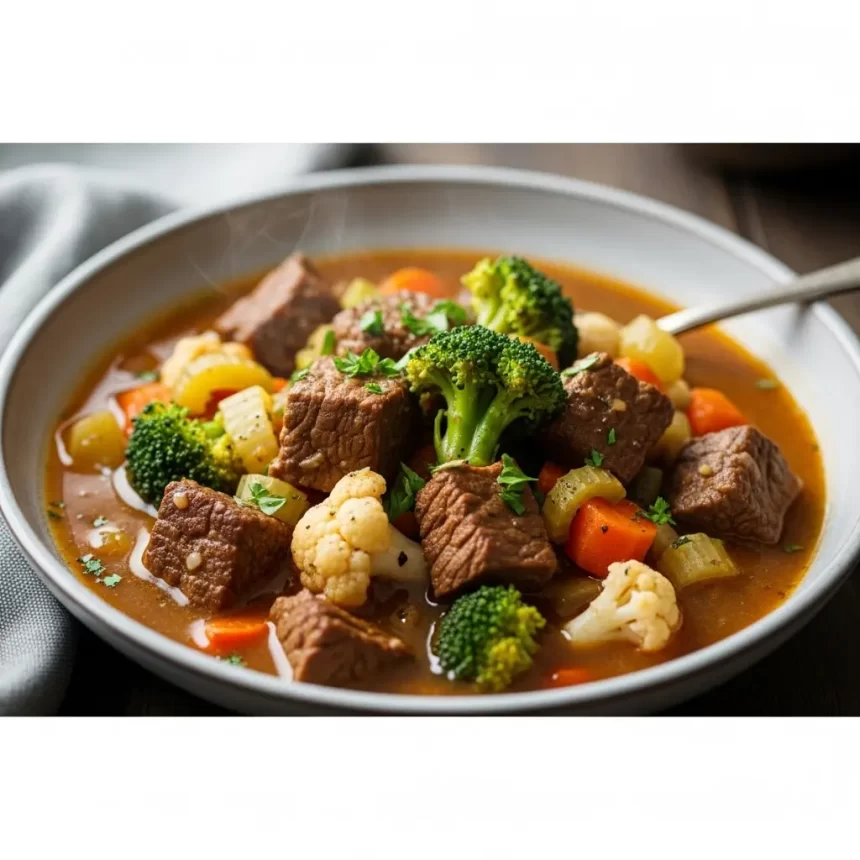 Hearty Keto Beef Stew with Veggies: Low-Carb Comfort Meal