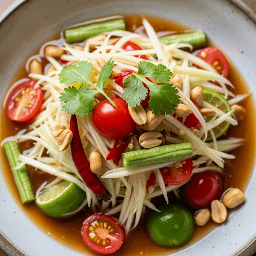 Som Tum Secrets: Exploring Thailand's Iconic Green Papaya Salad