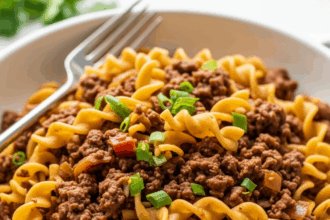 One-Pan Ground Beef & Noodles