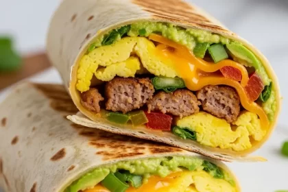 Wrap Up Flavor: Keto Breakfast Burrito with Low-Carb Tortilla