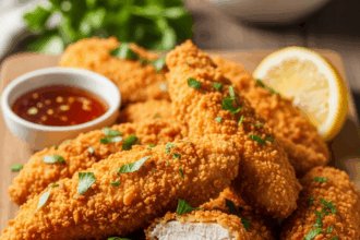 Crispy Oven-Fried Chicken Tenders: Crunchy & Healthy Delight