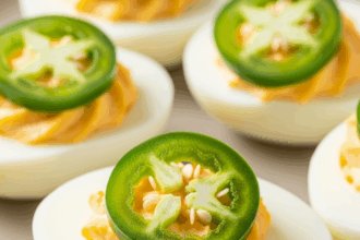 Fiery Flavor Boost: Spicy Deviled Eggs with Jalapeño Kick