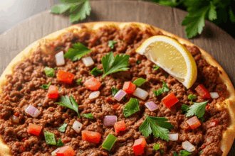 Lahmacun Unveiled: Spiced Ground Beef Flatbread Delight