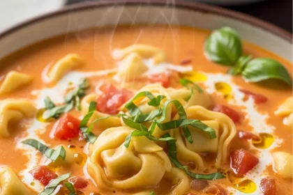 One-Pot Creamy Tomato Tortellini Soup: Cozy & Delicious