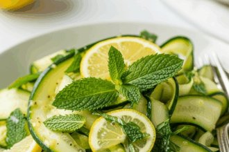 Zesty Zucchini Mint Salad with Lemon
