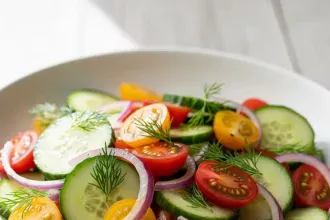 Fresh & Creamy: The Ultimate Cucumber Tomato Salad Recipe