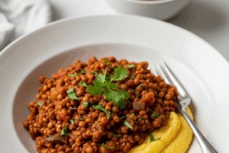 Lentil Ragu with Creamy Polenta Bliss