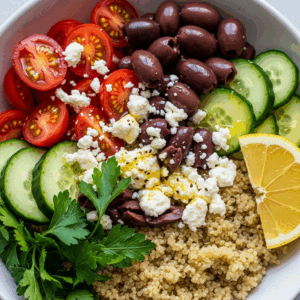 Brighten Your Plate: Wholesome Mediterranean Quinoa Bowl