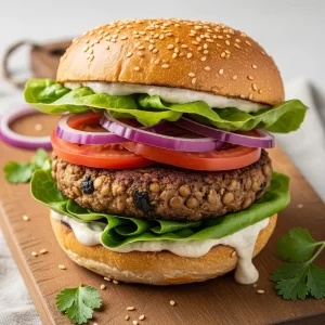 Hearty & Healthy: Easy Vegan Lentil Mushroom Burgers Recipe 