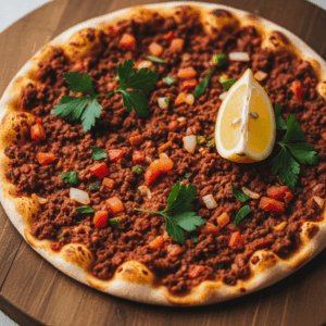 Lahmacun Unveiled: Spiced Ground Beef Flatbread Delight 