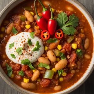 Hearty Vegetarian White Bean Chili: A Nutritious Comfort Bowl