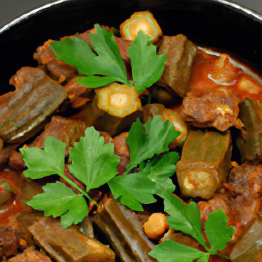 Bamya Bliss: Egypt's Hearty okra and Beef Stew Recipe