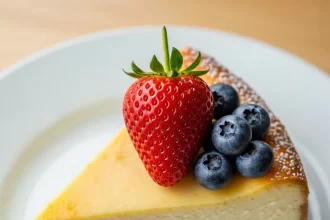 Create a high-resolution Pinterest pin image (1000x1500) of the prepared dish for the recipe " Classic New York Style Cheesecake ". Show a close-up of the final dish, beautifully styled, vibrant, and appetizing, with soft natural lighting and realistic textures. Do NOT include any text, title, logo, watermark, or background clutter. Keep the composition clean, minimalistic, and visually striking.