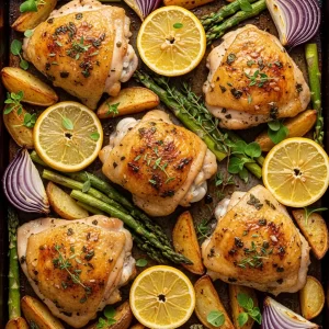 Zesty Sheet Pan Lemon Herb Chicken Thighs Recipe Unveiled 