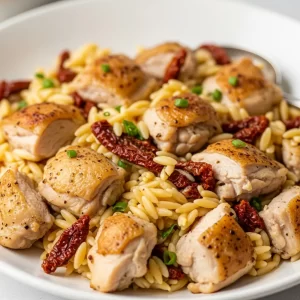 Creamy Sun-Dried Tomato Chicken Orzo: A Flavorful Feast